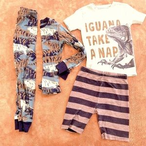 Boy’s Iguana PJs - Carter’s Pajama Sets - Size 5 Lot